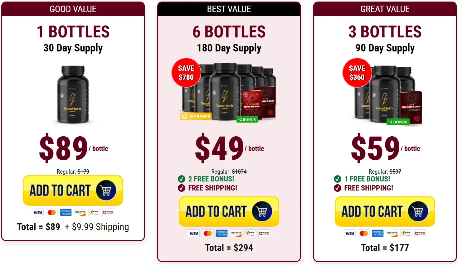 GaraHerb  Official Price Packages and Discount Offers